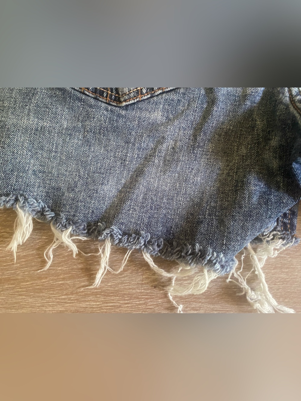 NEW✨HOLLISTER ULTRA LOW RISE DISTRESSED DENIM SHORTS - Picture 9 of 13